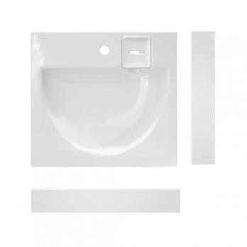 Раковина над стиральной машиной "Galaxy 60" 60*55 ш*г (кроншт, керам.мыльница ) (Sanita Luxe)