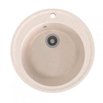 Мойкa ML-GMS01 СТАНДАРТ круглая, бежевый (328), 470мм (глуб. чаши 180)