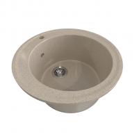 Мойкa ML-GMS01 СТАНДАРТ круглая, песочный (302), 470мм (глуб. чаши 180)