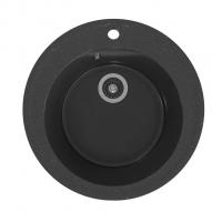 Мойкa ML-GMS01 СТАНДАРТ круглая, черный (308), 470мм (глуб. чаши 180)