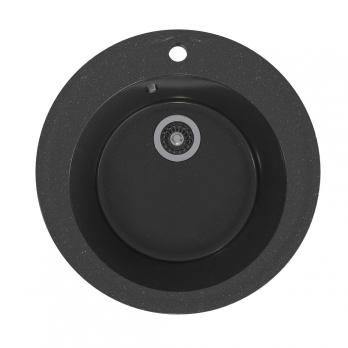 Мойкa ML-GMS01 СТАНДАРТ круглая, черный (308), 470мм (глуб. чаши 180)