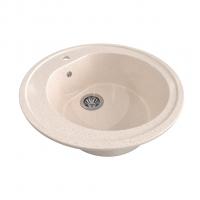 Мойкa ML-GMS02 СТАНДАРТ круглая, бежевый (328), 505мм (глуб. чаши 180)