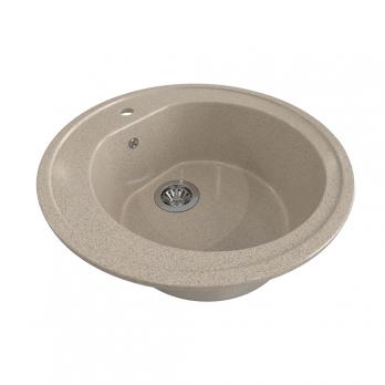Мойкa ML-GMS02 СТАНДАРТ круглая, песочный (302), 505мм (глуб. чаши 180)