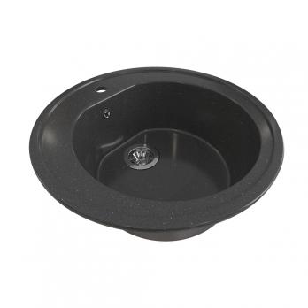 Мойкa ML-GMS02 СТАНДАРТ круглая, черный (308), 505мм (глуб. чаши 180)