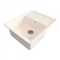 Мойка ML-GMS03 СТАНДАРТ с крылом, белый (331), 605*495*190мм