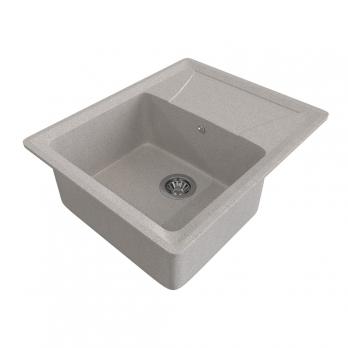 Мойка ML-GMS03 СТАНДАРТ с крылом, светло-серый (310), 605*495*190мм