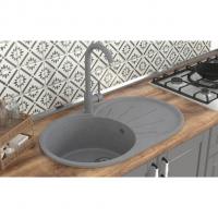 Мойка ML-GMS05 СТАНДАРТ овальная с крылом, темно-серый (309), 740*455*190мм