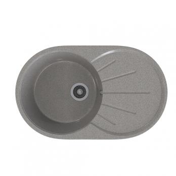 Мойка ML-GMS05 СТАНДАРТ овальная с крылом, темно-серый (309), 740*455*190мм