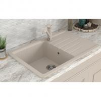 Мойка ML-GMS07 СТАНДАРТ с крылом, бежевый (328), 750*495*190мм