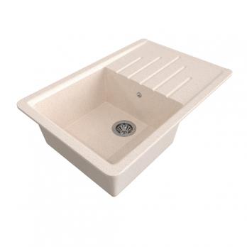 Мойка ML-GMS07 СТАНДАРТ с крылом, бежевый (328), 750*495*190мм