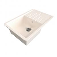 Мойка ML-GMS07 СТАНДАРТ с крылом, белый (331), 750*495*190мм