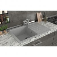 Мойка ML-GMS07 СТАНДАРТ с крылом, светло-серый (310), 750*495*190мм