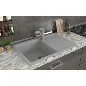 Мойка ML-GMS07 СТАНДАРТ с крылом, светло-серый (310), 750*495*190мм