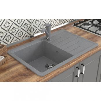 Мойка ML-GMS07 СТАНДАРТ с крылом, темно-серый (309), 750*495*190мм