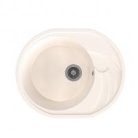 Мойка ML-GMS08 СТАНДАРТ овальная с крылом, белый (331), 570*460*170мм