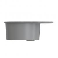 Мойка ML-GMS08 СТАНДАРТ овальная с крылом, темно-серый (309), 570*460*170мм