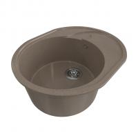 Мойка ML-GMS08 СТАНДАРТ овальная с крылом, терракот (307), 570*460*170мм