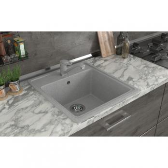 Мойка ML-GMS10 СТАНДАРТ прямоугольная, светло-серый (310), 460*505*190мм