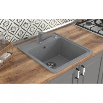 Мойка ML-GMS10 СТАНДАРТ прямоугольная, темно-серый (309), 460*505*190мм
