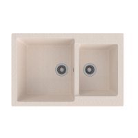 Мойка ML-GMS13 СТАНДАРТ двухчашевая, бежевый (328), 767*502*190мм