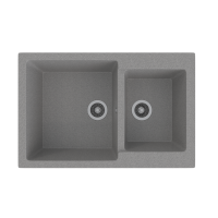 Мойка ML-GMS13 СТАНДАРТ двухчашевая, темно-серый (309), 767*502*190мм