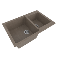 Мойка ML-GMS13 СТАНДАРТ двухчашевая, терракот (307), 767*502*190мм