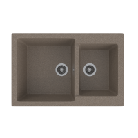 Мойка ML-GMS13 СТАНДАРТ двухчашевая, терракот (307), 767*502*190мм