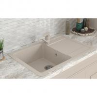 Мойка ML-GMS15 СТАНДАРТ с крылом, бежевый (328), 640*505*185мм