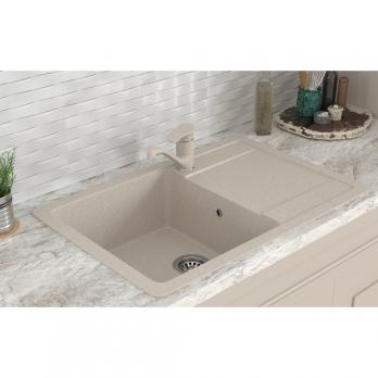 Мойка ML-GMS15 СТАНДАРТ с крылом, бежевый (328), 640*505*185мм