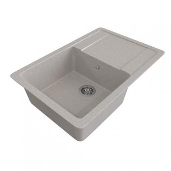 Мойка ML-GMS15 СТАНДАРТ с крылом, светло-серый (310), 640*505*185мм