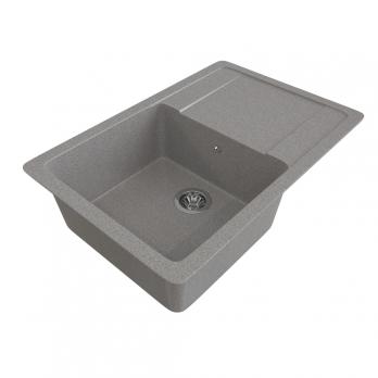 Мойка ML-GMS15 СТАНДАРТ с крылом, темно-серый (309), 640*505*185мм