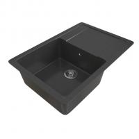 Мойка ML-GMS15 СТАНДАРТ с крылом, черный (308), 640*505*185мм