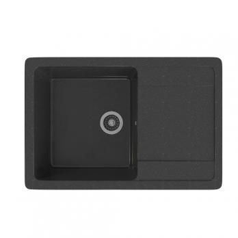 Мойка ML-GMS15 СТАНДАРТ с крылом, черный (308), 640*505*185мм