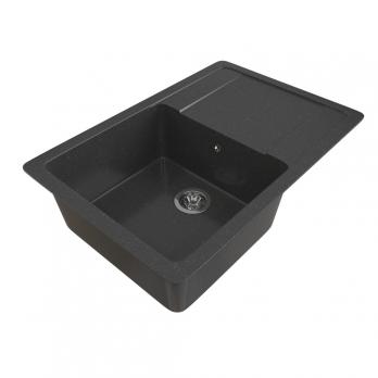 Мойка ML-GMS15 СТАНДАРТ с крылом, черный (308), 640*505*185мм