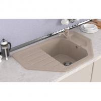 Мойка ML-GMS17 СТАНДАРТ угловая с крылом, песочный (302), 780*485*190мм