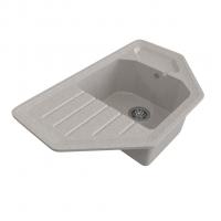 Мойка ML-GMS17 СТАНДАРТ угловая с крылом, светло-серый (310), 780*485*190мм