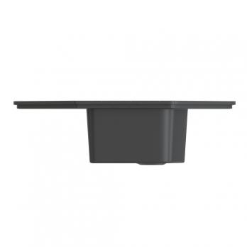 Мойка ML-GMS17 СТАНДАРТ угловая с крылом, черный (308), 780*485*190мм