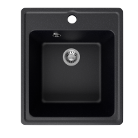 Мойка ML-GMS18 СТАНДАРТ прямоугольная, черный (308), 410*470*190мм
