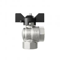 Кран угловой шаровой 1/2'' - 1/2'' вн/вн бабочка LD PRIDE