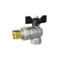 Кран шаровой со сгоном угловой 1/2''  бабочка LD PRIDE