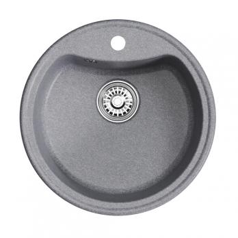 Мойкa ML-GM09 КОМФОРТ круглая, графит (342), 510 мм (глуб. чаши 190)