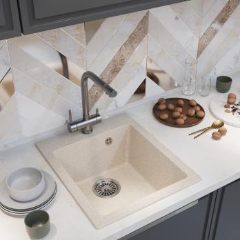 Мойка ML-GM14 КОМФОРТ бежевая (328), 420*500*190мм