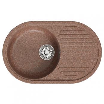 Мойка ML-GM16 КОМФОРТ овальная с крылом, терракотовая (307), 730*460*180мм