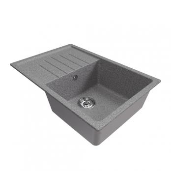 Мойка ML-GM19 КОМФОРТ с крылом, темно-серая (309), 750*500*200мм