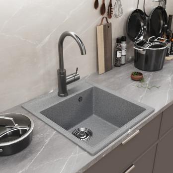 Мойка ML-GM28 КОМФОРТ темно-серая (309), 450*500*190мм