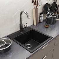 Мойка ML-GM28 КОМФОРТ ультра-черная (344), 450*500*190мм