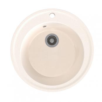 Мойкa ML-GMS01 СТАНДАРТ круглая, белый (331), 470мм (глуб. чаши 180)