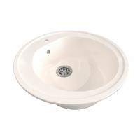 Мойкa ML-GMS02 СТАНДАРТ круглая, белый (331), 505мм (глуб. чаши 180)