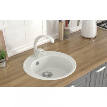 Мойкa ML-GMS02 СТАНДАРТ круглая, белый (331), 505мм (глуб. чаши 180)