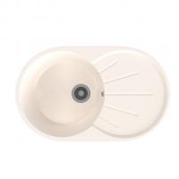 Мойка ML-GMS05 СТАНДАРТ овальная с крылом, белый (331), 740*455*190мм